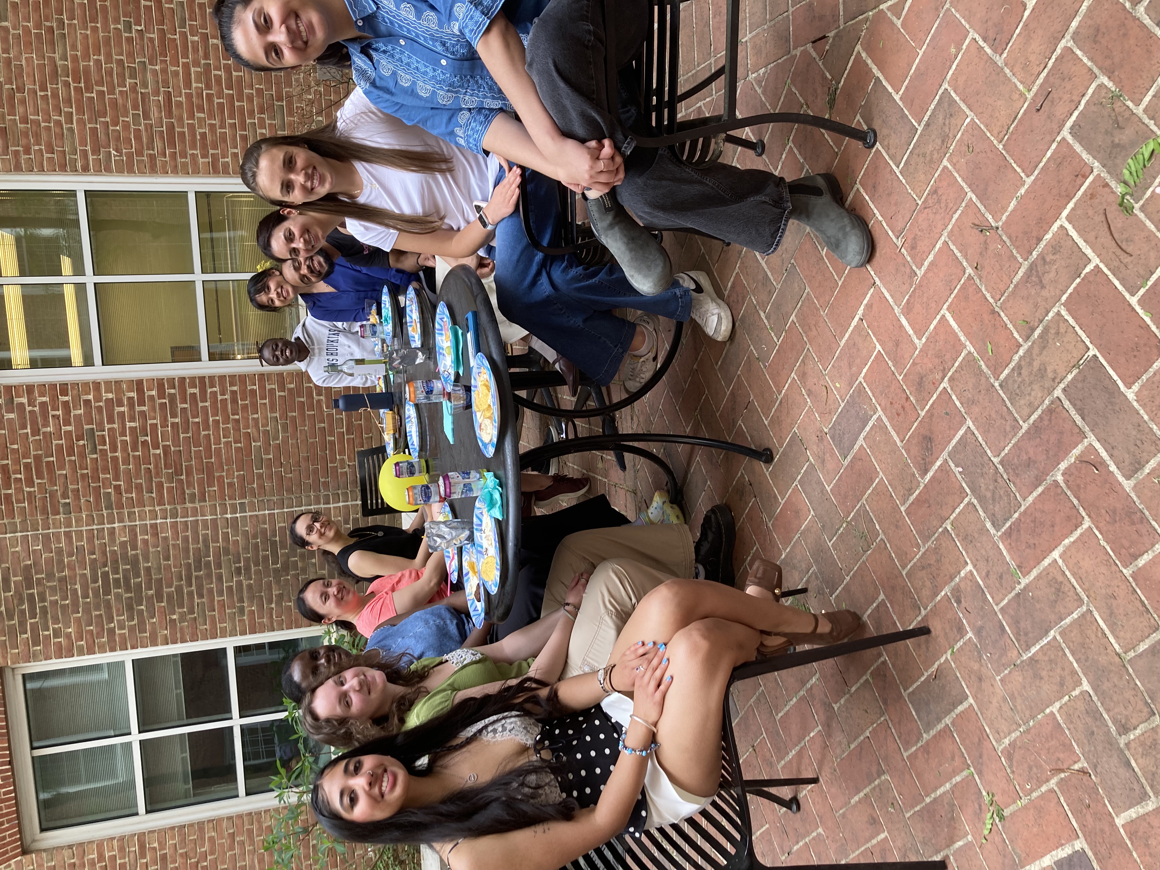 A photo of everyone from Sayaka's graduation party