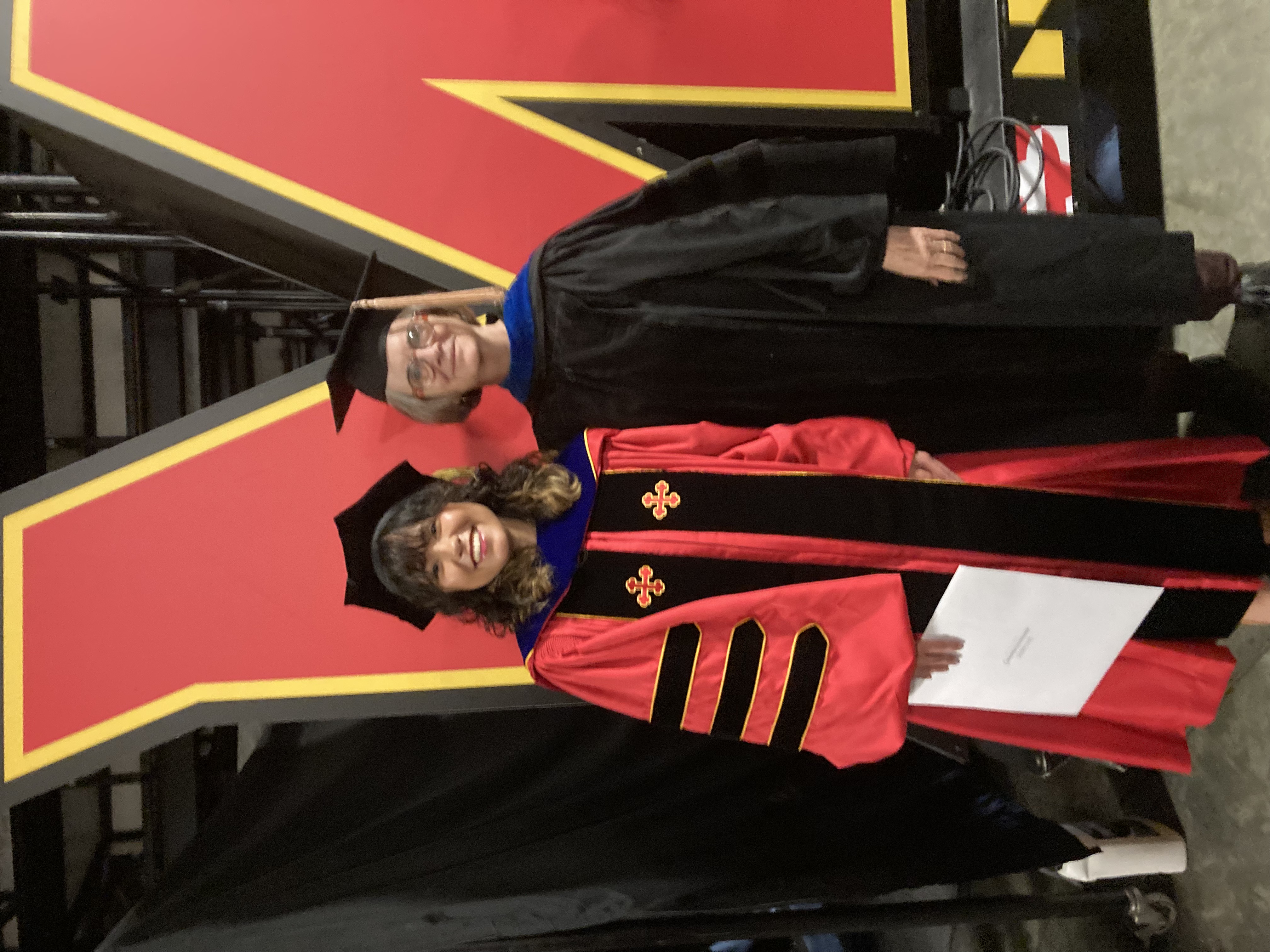 Sayaka with Dr. Cassidy at her graduation