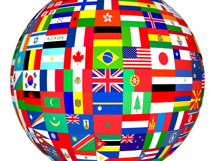Globe of flags