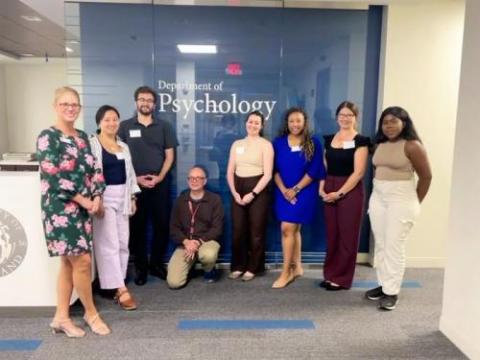 Featured in the main photo, from left to right: Crystal Sehlke, Isabel Wilder, Anthony Sartori, Steve Young, Hayley Kantziper, Michaela Henderson, Jessi Collins and Zenab Raheem Abubakari.